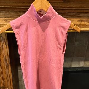 Wolford “velvet” pink turtleneck tank